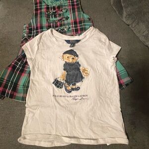 Polo by Ralph Lauren Kids Cream Polo Bear Tee and jumper bundle